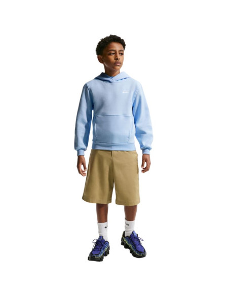 Bluza dla dzieci nike sportswear club fleece błękitna fd3000 408