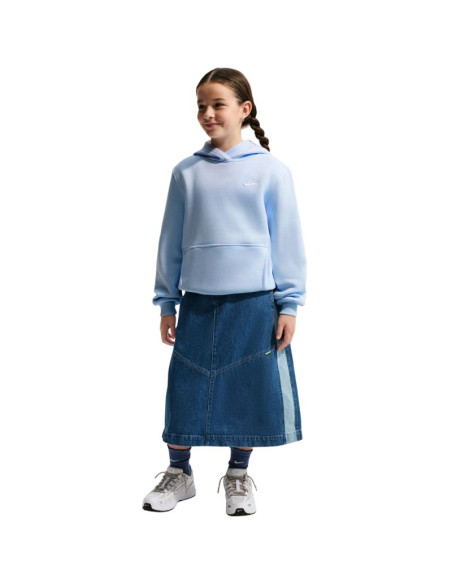 Bluza dla dzieci nike sportswear club fleece błękitna fd3000 408