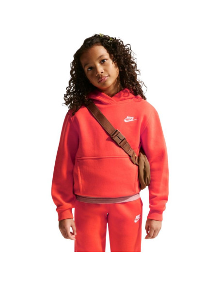 Bluza dla dzieci nike sportswear club fleece pomarańczowa fd3000 842