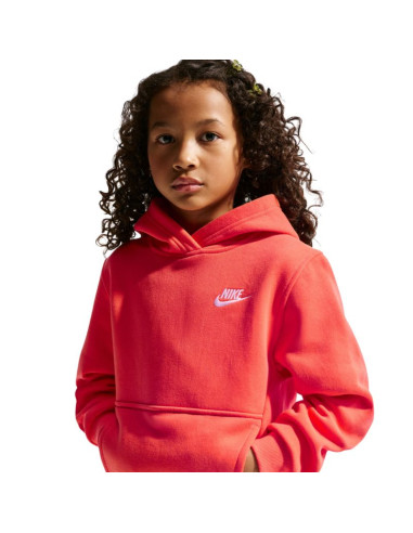 Bluza dla dzieci nike sportswear club fleece pomarańczowa fd3000 842