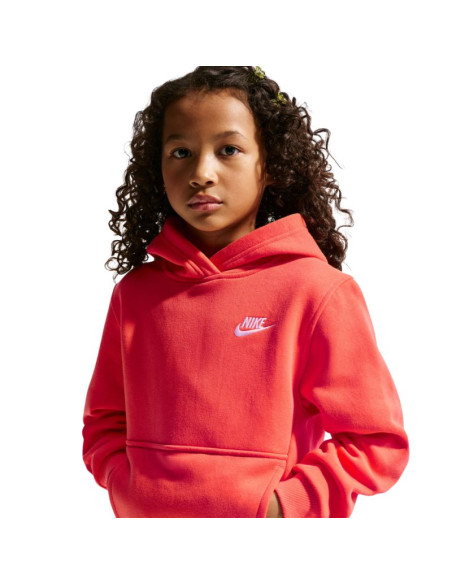 Bluza dla dzieci nike sportswear club fleece pomarańczowa fd3000 842