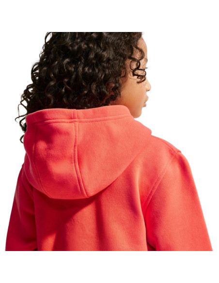 Bluza dla dzieci nike sportswear club fleece pomarańczowa fd3000 842