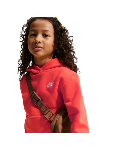 Bluza dla dzieci nike sportswear club fleece pomarańczowa fd3000 842