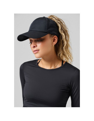 Czapka z daszkiem casall performance high ponytail cap kolor czarny
