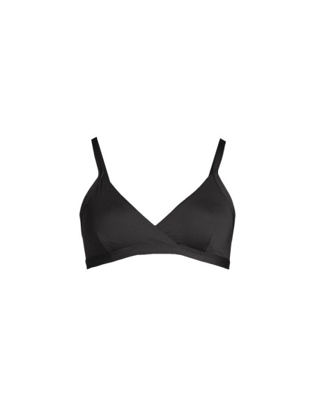 Stanik kąpielowy casall overlap bikini top kolor czarny