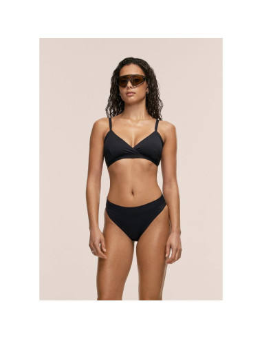 Stanik kąpielowy casall overlap bikini top kolor czarny