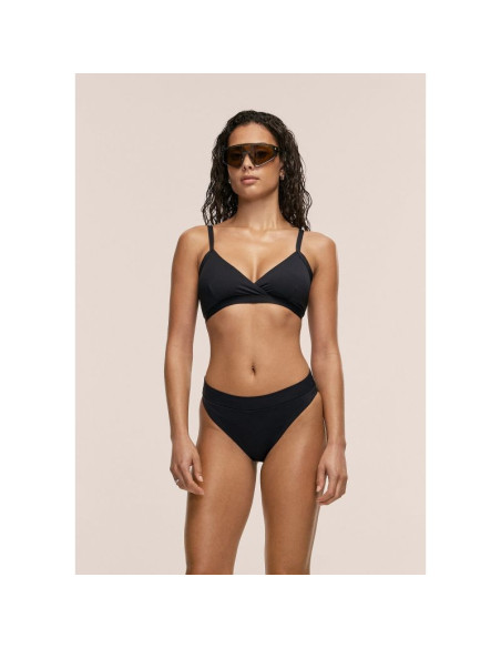 Stanik kąpielowy casall overlap bikini top kolor czarny