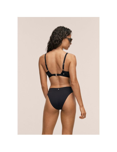 Stanik kąpielowy casall overlap bikini top kolor czarny
