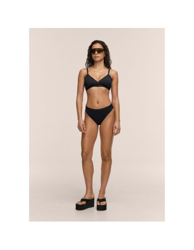 Stanik kąpielowy casall overlap bikini top kolor czarny