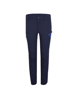 Spodnie zapinane na zamek dziecięce dla chłopca/dziewczynki trollkids kids kjerag zip-off pants navy/medium blue (177-117)