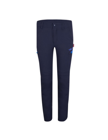 Spodnie zapinane na zamek dziecięce dla chłopca/dziewczynki trollkids kids kjerag zip-off pants navy/medium blue (177-117)