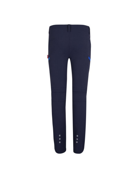 Spodnie zapinane na zamek dziecięce dla chłopca/dziewczynki trollkids kids kjerag zip-off pants navy/medium blue (177-117)