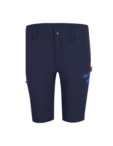 Spodnie zapinane na zamek dziecięce dla chłopca/dziewczynki trollkids kids kjerag zip-off pants navy/medium blue (177-117)