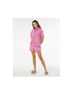 Szorty damskie rip curl hotel malibu embroid short różowe 2