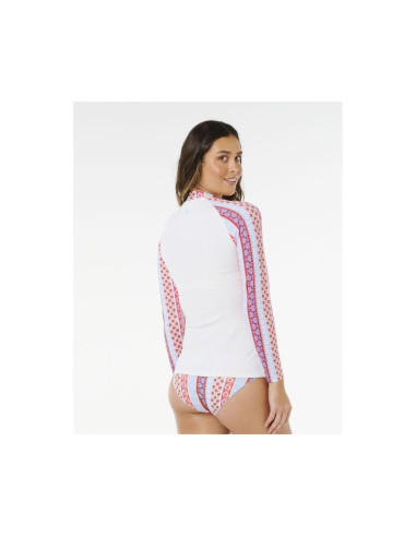 Lycra damska rip curl coastal instinct upf ls rv biała