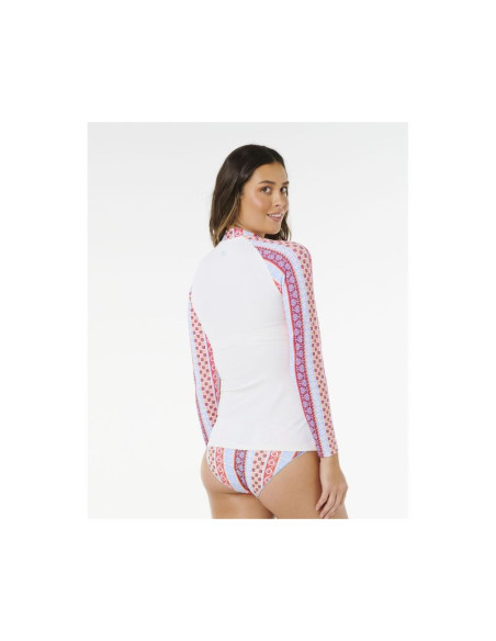 Lycra damska rip curl coastal instinct upf ls rv biała
