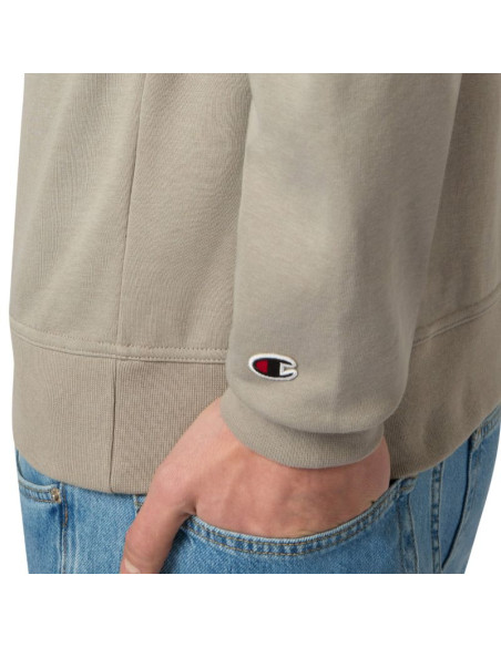 Bluza męska champion crewneck sweatshirt beżowa 220785 es035
