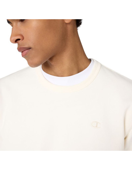 Bluza męska champion crewneck sweatshirt kremowa 220785 ys084