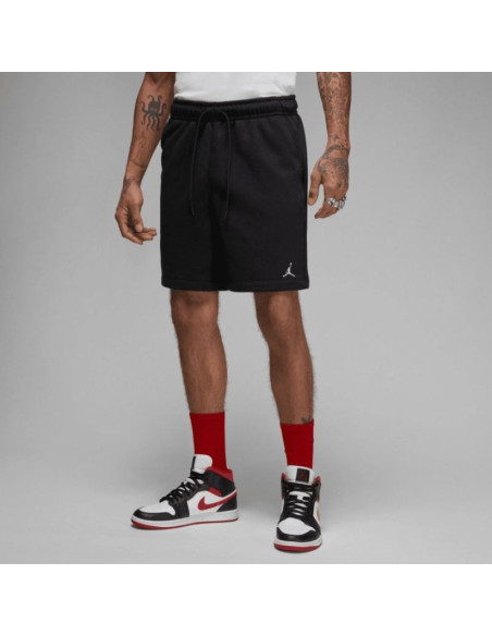 Męskie spodenki koszykarskie air jordan essentials fleece shorts black - fj7782-010