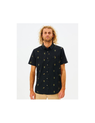 Koszula rip curl hula breach s/s shirt czarny