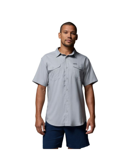 Columbia utilizer ii solid short sleeve shirt 1577762039 szare l
