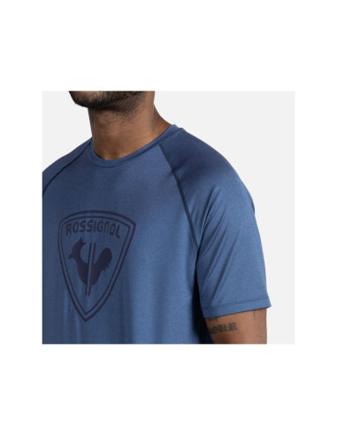 Koszulka męska rossignol westweg shield tee granatowa