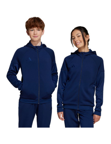 Bluza dla dzieci adidas tiro 25 full-zip granatowa jc5127