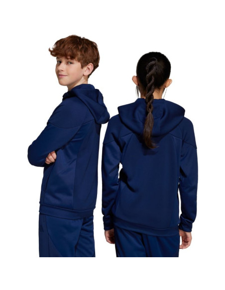Bluza dla dzieci adidas tiro 25 full-zip granatowa jc5127
