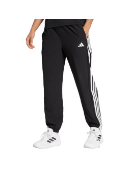 Spodnie damskie adidas train essentials 3-stripes woven czarne ji8313