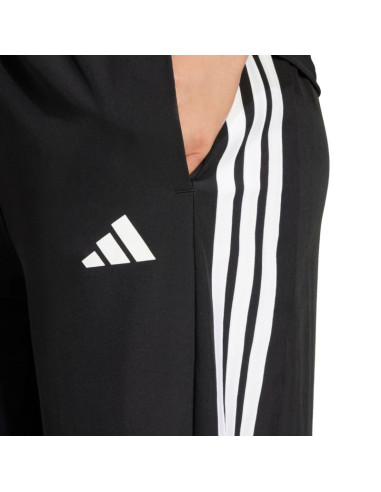 Spodnie damskie adidas train essentials 3-stripes woven czarne ji8313