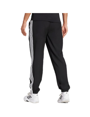 Spodnie damskie adidas train essentials 3-stripes woven czarne ji8313