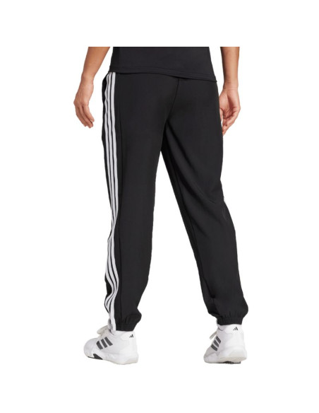 Spodnie damskie adidas train essentials 3-stripes woven czarne ji8313