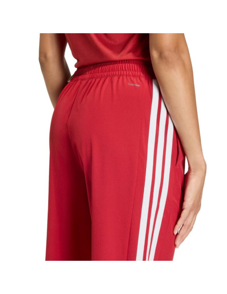 Spodnie damskie adidas train essentials 3-stripes woven czerwone kf8554