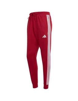 Spodnie męskie adidas essential 3-stripes french terry bordowe kr2702 2