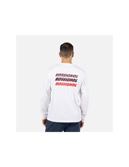 Koszulka męska rossignol long sleeve tee biała