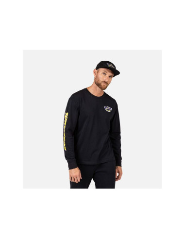 Koszulka unisex rossignol super ls tee czarna