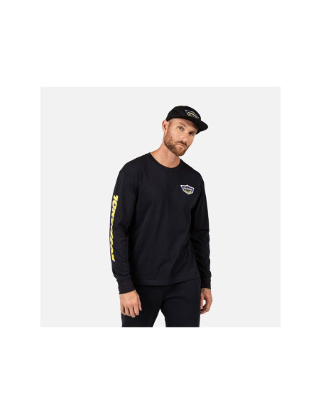 Koszulka unisex rossignol super ls tee czarna