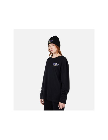Koszulka unisex rossignol super ls tee czarna