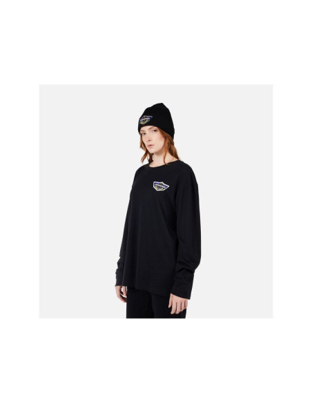 Koszulka unisex rossignol super ls tee czarna