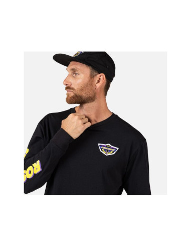 Koszulka unisex rossignol super ls tee czarna