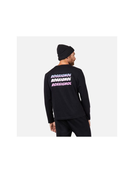 Koszulka męska rossignol long sleeve tee czarna