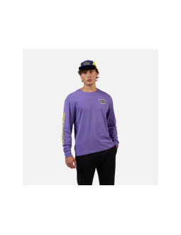Koszulka unisex rossignol super ls tee fioletowa