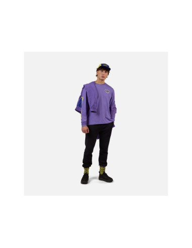 Koszulka unisex rossignol super ls tee fioletowa