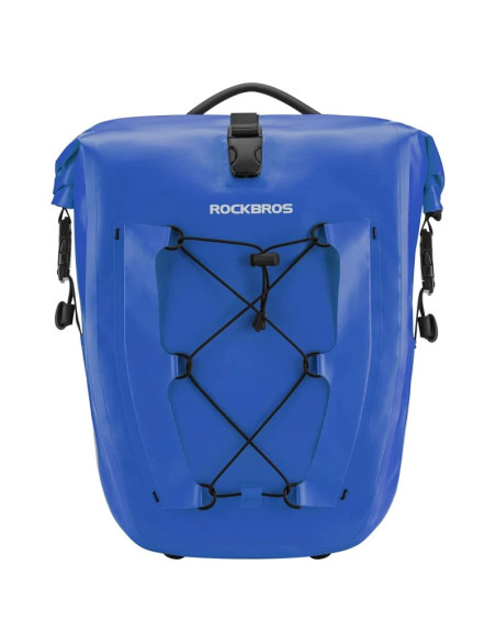 Sakwa rowerowa rockbros 30140022004 wodoodporna 25-32l - niebieska