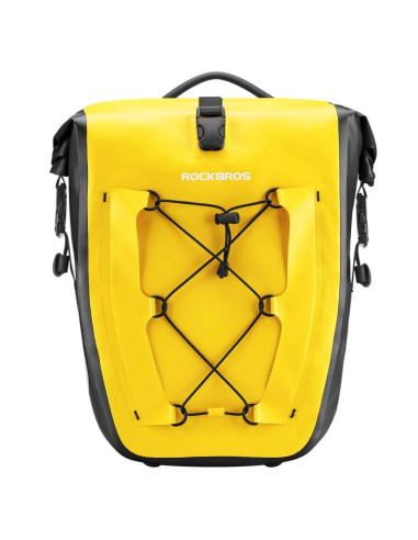 Sakwa rowerowa rockbros 30140022005 wodoodporna 25-32l - żółta