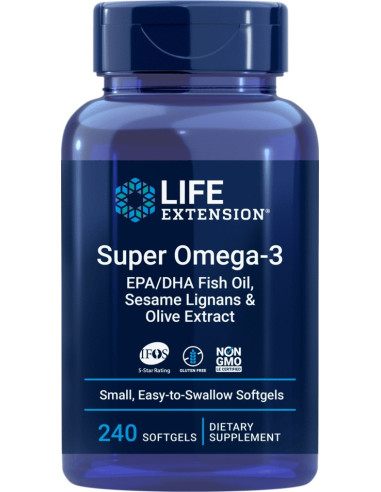 Super Omega-3 Epa/Dha Z Lignanami Sezamowymi I Ekstraktem Z Oliwek (240 Kaps.)