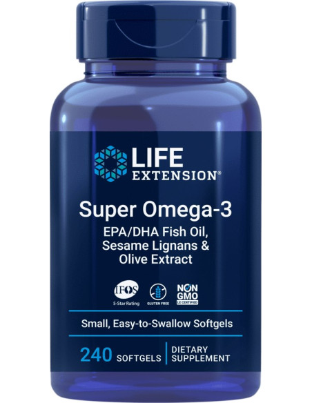Super Omega-3 Epa/Dha Z Lignanami Sezamowymi I Ekstraktem Z Oliwek (240 Kaps.)