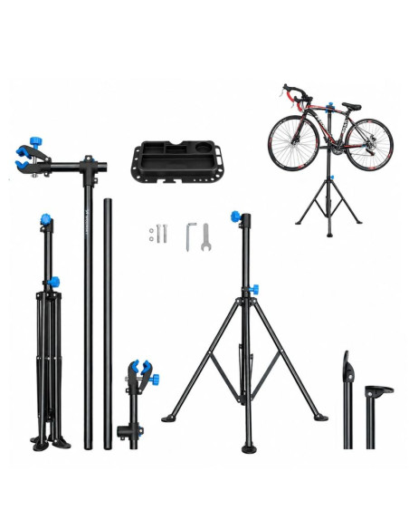 Stojak serwisowy wozinsky wss-180 z pokrętłami podłogowy do rowerów 30 kg - czarny