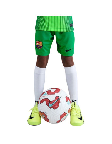 Spodenki dla dzieci nike fc barcelona 2025/26 stadium goalkeeper zielone hq0475 310