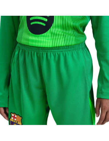 Spodenki dla dzieci nike fc barcelona 2025/26 stadium goalkeeper zielone hq0475 310